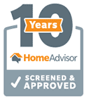 10 years Screened and Approved By Home Advisor